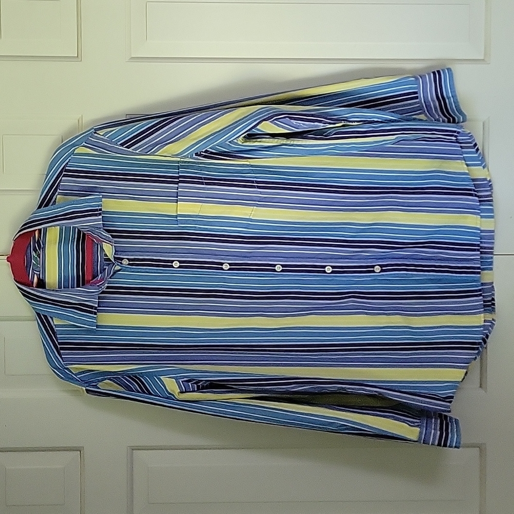 Boden men's striped button up shirt sz xl British Style Preppy